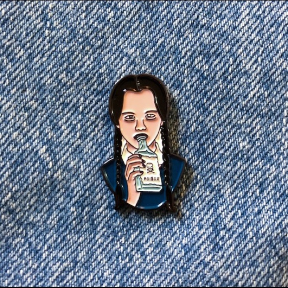 Wednesday Enamel Pin